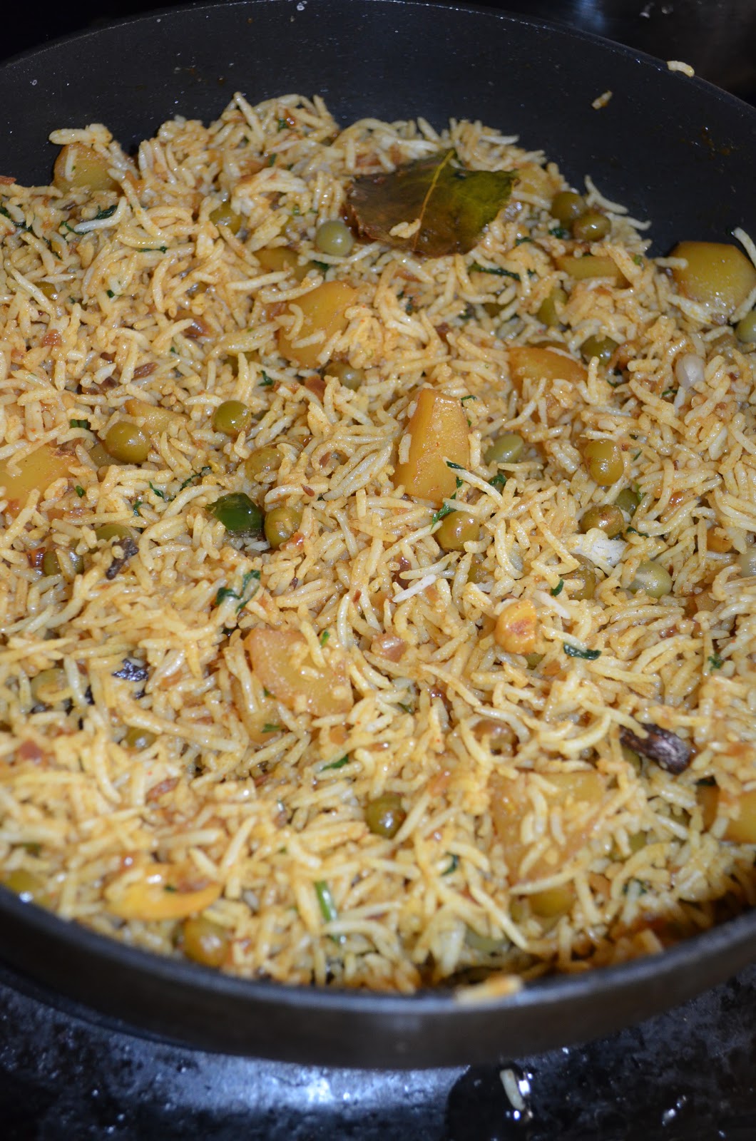 Green Peas and Potato Pulao Nalini'sKitchen